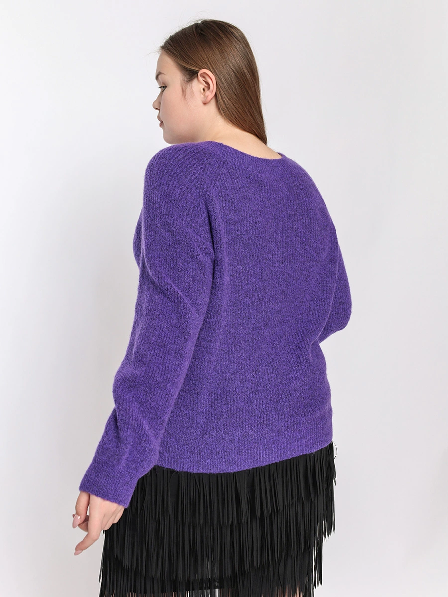 Джемпер фиолетового цвета с рукавами-реглан